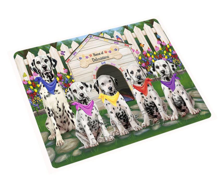 Spring Dog House Dalmatians Dog Large Refrigerator / Dishwasher Magnet RMAG58944