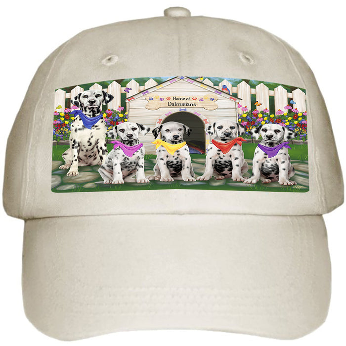 Spring Dog House Dalmatians Dog Ball Hat Cap HAT53337
