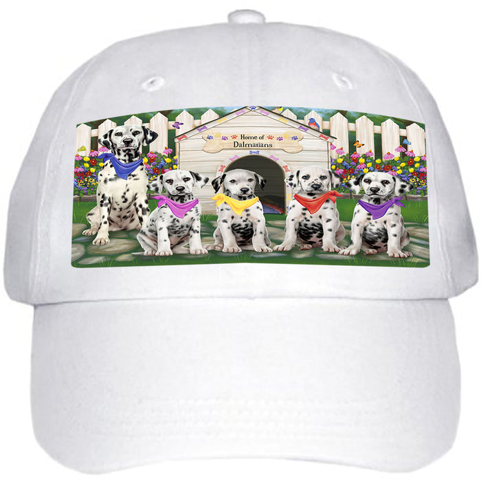 Spring Dog House Dalmatians Dog Ball Hat Cap HAT53337