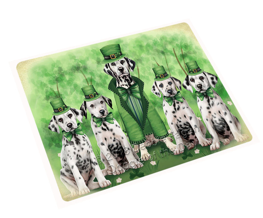 St. Patricks Day Irish Family Portrait Dalmatians Dog Magnet Mini (3.5" x 2") MAG50247