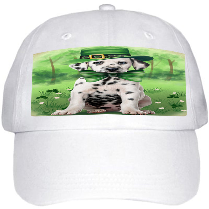 St. Patricks Day Irish Portrait Dalmatian Dog Ball Hat Cap HAT50115