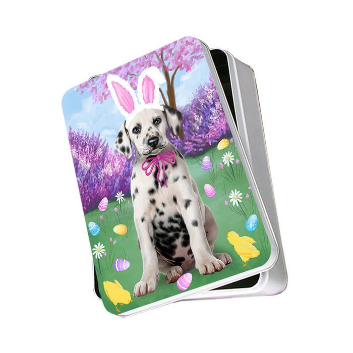Dalmatian Dog Easter Holiday Photo Storage Tin PITN49138