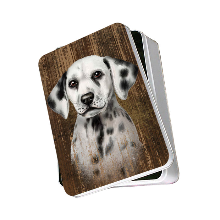 Rustic Dalmatian Dog Photo Storage Tin PITN50399