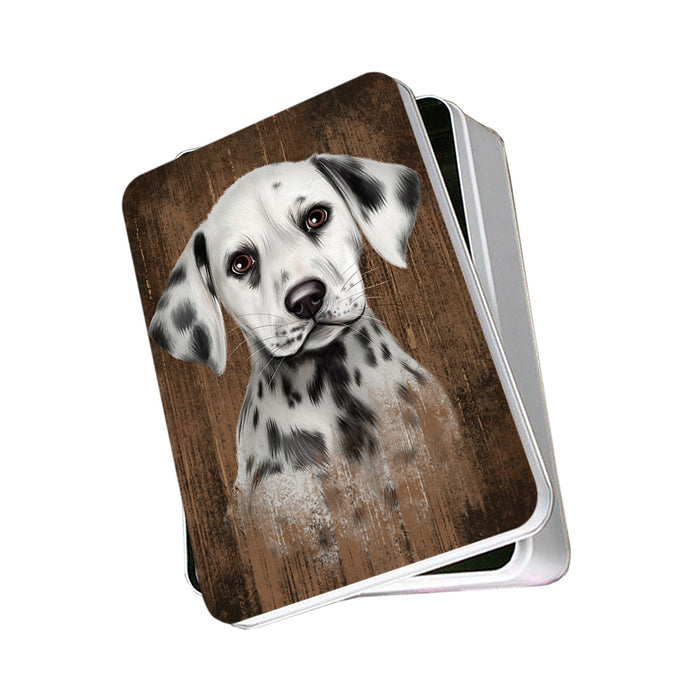 Rustic Dalmatian Dog Photo Storage Tin PITN50400