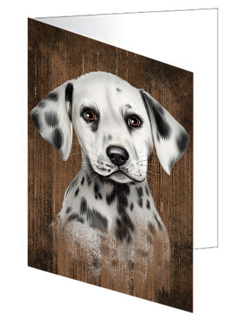 Rustic Dalmatian Dog Handmade Artwork Assorted Pets Greeting Cards and Note Cards with Envelopes for All Occasions and Holiday Seasons GCD55229