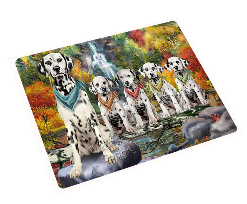 Scenic Waterfall Dalmatians Dog Magnet Mini (3.5" x 2") MAG59865