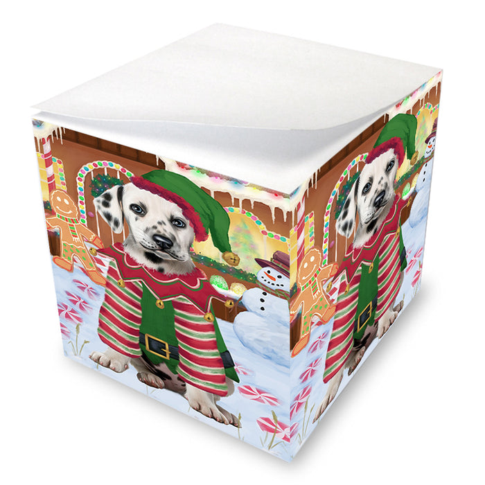Christmas Gingerbread House Candyfest Dalmatian Dog Note Cube NOC54394