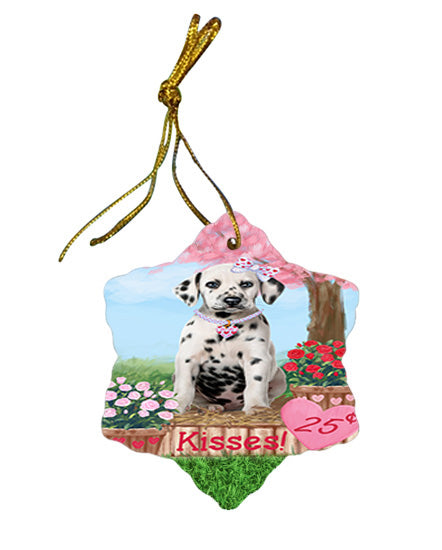 Rosie 25 Cent Kisses Dalmatian Dog Star Porcelain Ornament SPOR56213
