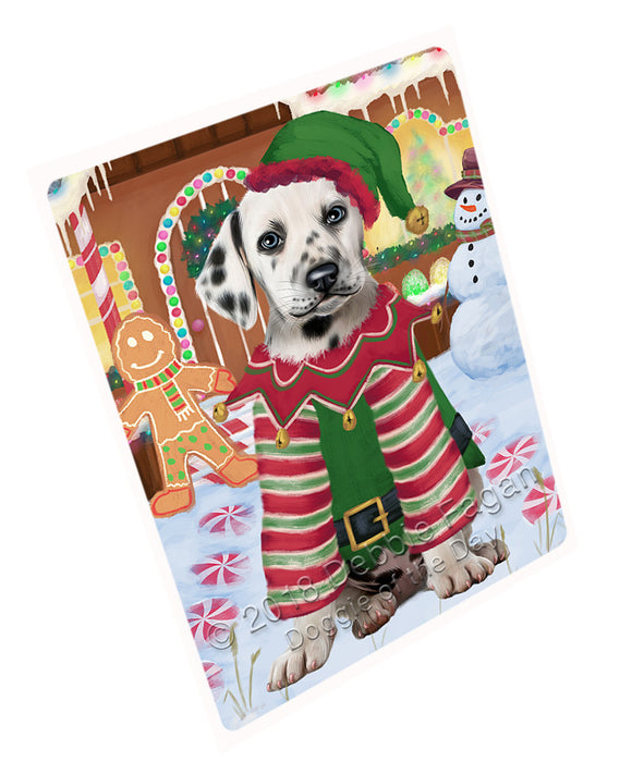 Christmas Gingerbread House Candyfest Dalmatian Dog Magnet MAG74105 (Small 5.5" x 4.25")