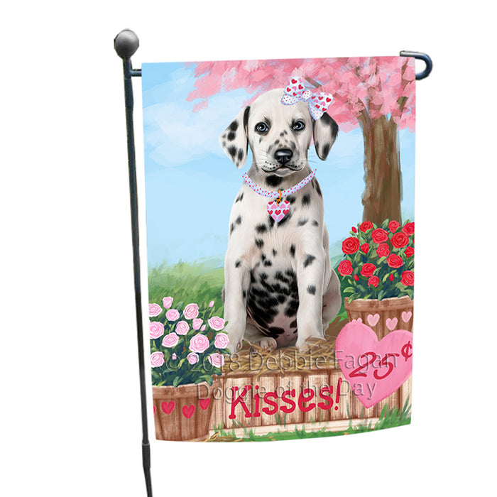 Rosie 25 Cent Kisses Dalmatian Dog Garden Flag GFLG56405
