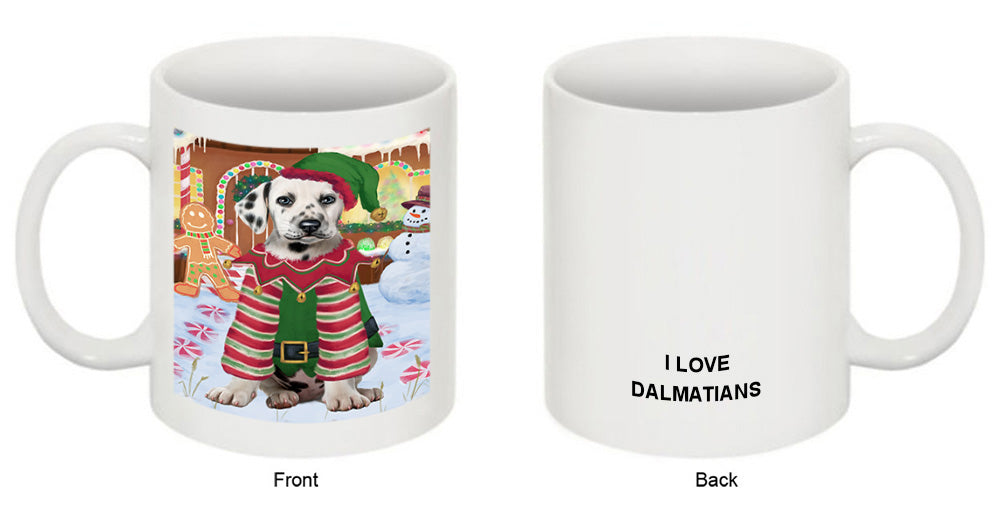 Christmas Gingerbread House Candyfest Dalmatian Dog Coffee Mug MUG51720