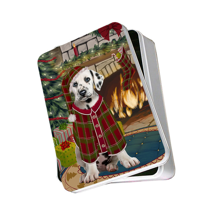 The Stocking was Hung Dalmatian Dog Photo Storage Tin PITN55239