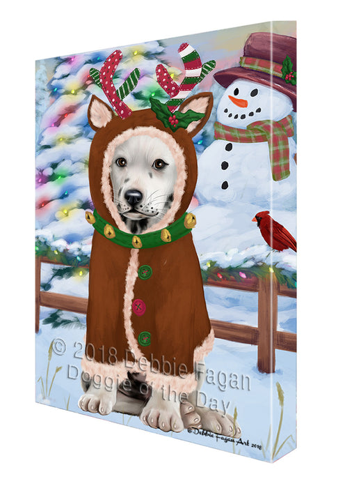 Christmas Gingerbread House Candyfest Dalmatian Dog Canvas Print Wall Art Décor CVS129131