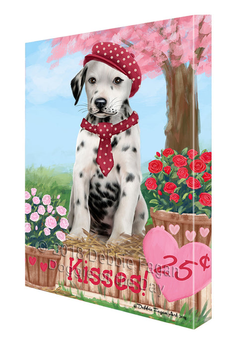 Rosie 25 Cent Kisses Dalmatian Dog Canvas Print Wall Art Décor CVS124946