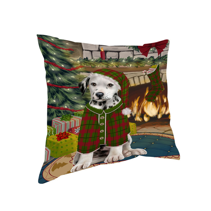 The Stocking was Hung Dalmatian Dog Pillow PIL70116