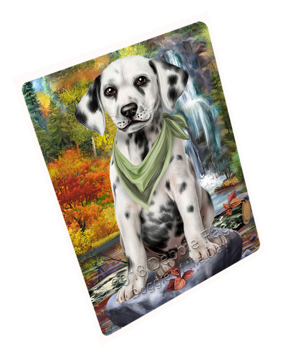 Scenic Waterfall Dalmatian Dog Magnet Mini (3.5" x 2") MAG59868