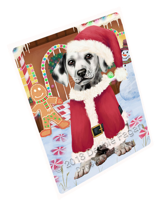 Christmas Gingerbread House Candyfest Dalmatian Dog Blanket BLNKT126336