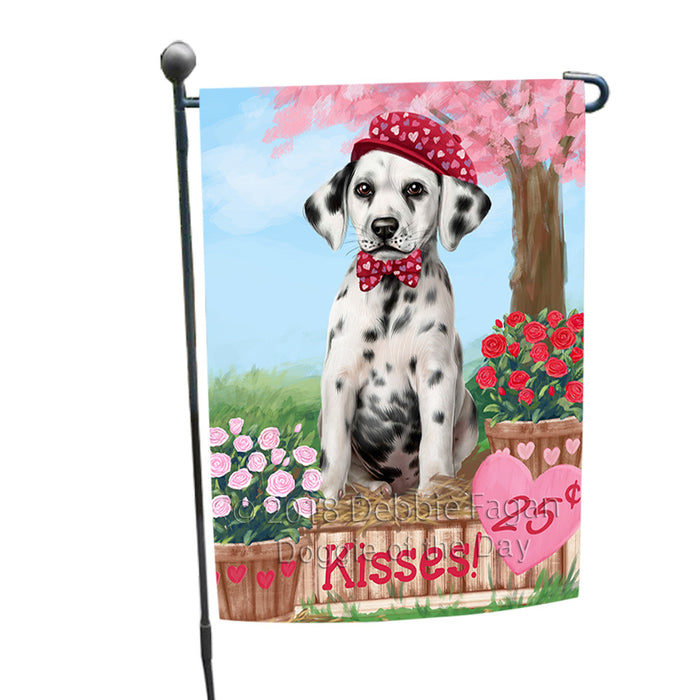 Rosie 25 Cent Kisses Dalmatian Dog Garden Flag GFLG56407