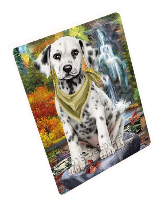 Scenic Waterfall Dalmatian Dog Cutting Board C59871