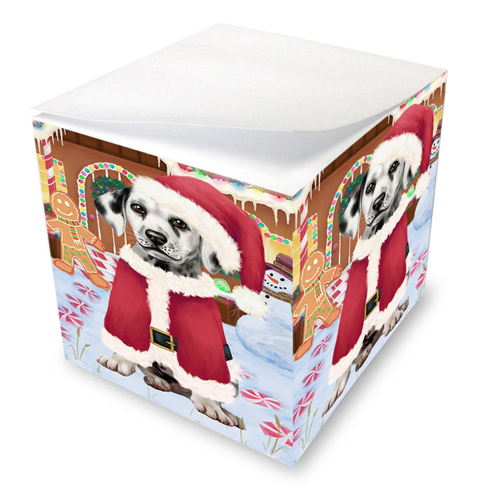 Christmas Gingerbread House Candyfest Dalmatian Dog Note Cube NOC54396