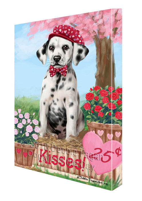 Rosie 25 Cent Kisses Dalmatian Dog Canvas Print Wall Art Décor CVS124955