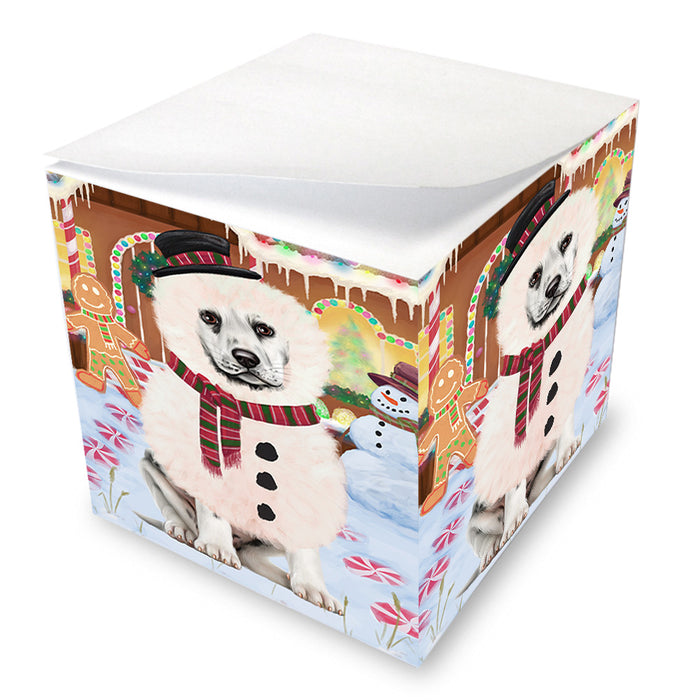 Christmas Gingerbread House Candyfest Dalmatian Dog Note Cube NOC54397