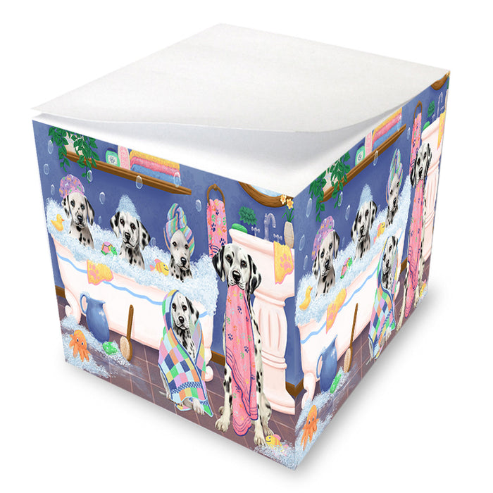 Rub A Dub Dogs In A Tub Dalmatians Dog Note Cube NOC54858