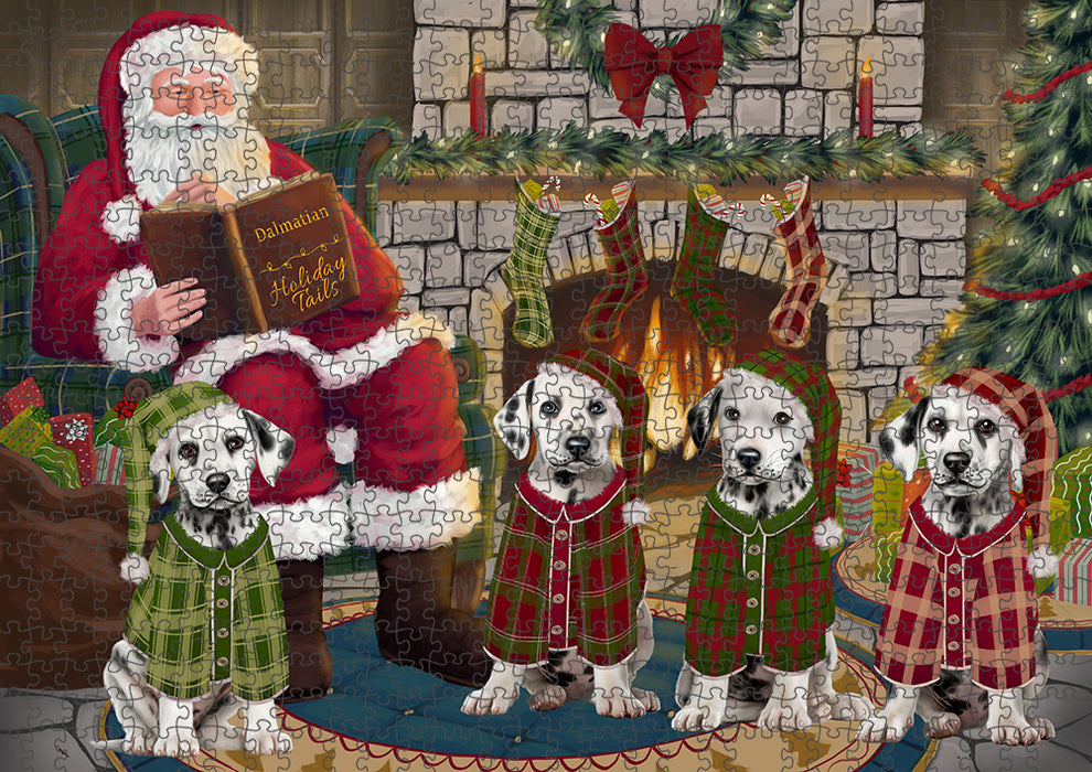 Christmas Cozy Holiday Tails Dalmatians Dog Puzzle with Photo Tin PUZL88692