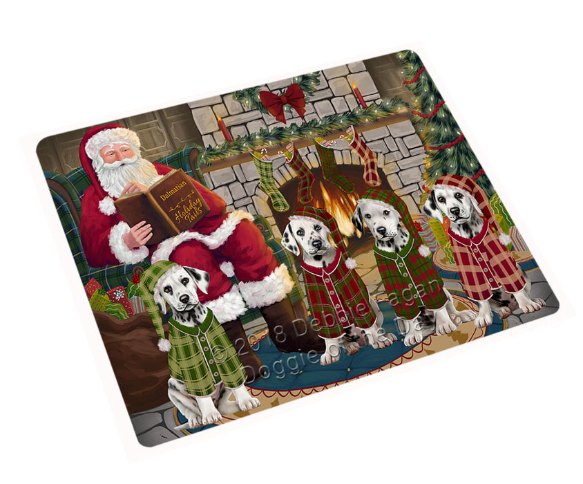 Christmas Cozy Holiday Tails Dalmatians Dog Magnet MAG70503 (Small 5.5" x 4.25")