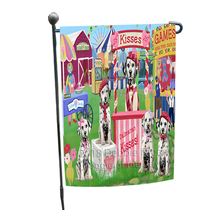 Carnival Kissing Booth Dalmatians Dog Garden Flag GFLG56380