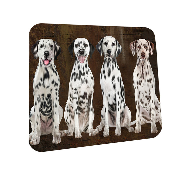 Rustic 4 Dalmatians Dog Coasters Set of 4 CST54317