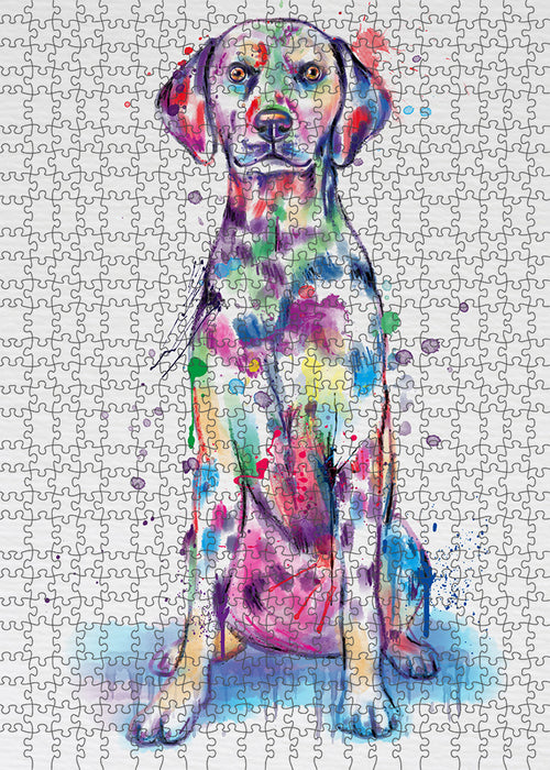 Watercolor Dalmatian Dog Puzzle with Photo Tin PUZL97148