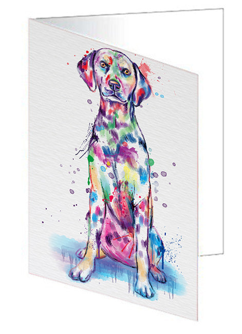 Watercolor Dalmatian Dog Handmade Artwork Assorted Pets Greeting Cards and Note Cards with Envelopes for All Occasions and Holiday Seasons GCD76769