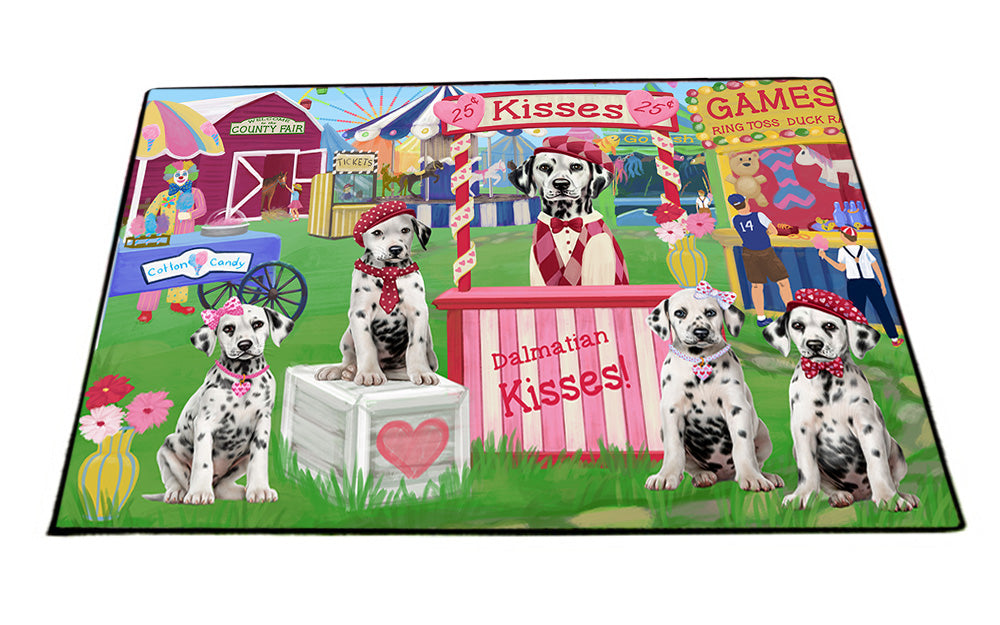 Carnival Kissing Booth Dalmatians Dog Floormat FLMS52914