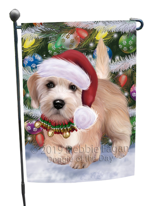 Chistmas Trotting in the Snow Dandie Dinmont Terrier Dog Garden Flags Outdoor Decor for Homes and Gardens Double Sided Garden Yard Spring Decorative Vertical Home Flags Garden Porch Lawn Flag for Decorations GFLG68503