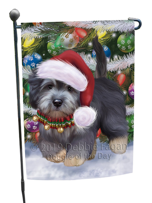 Chistmas Trotting in the Snow Dandie Dinmont Terrier Dog Garden Flags Outdoor Decor for Homes and Gardens Double Sided Garden Yard Spring Decorative Vertical Home Flags Garden Porch Lawn Flag for Decorations GFLG68504