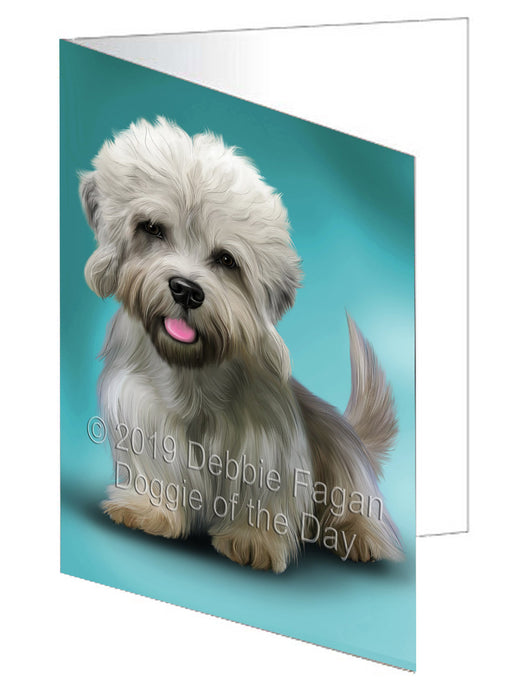 Dandie Dinmont Terrier Dog Handmade Artwork Assorted Pets Greeting Cards and Note Cards with Envelopes for All Occasions and Holiday Seasons GCD77627