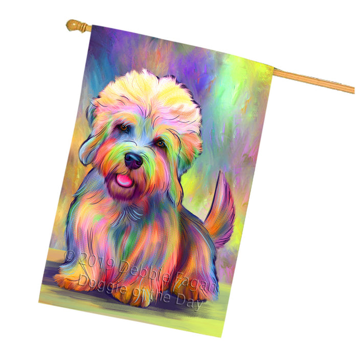 Paradise Wave Dandie Dinmont Terrier Dog House Flag FLG66460