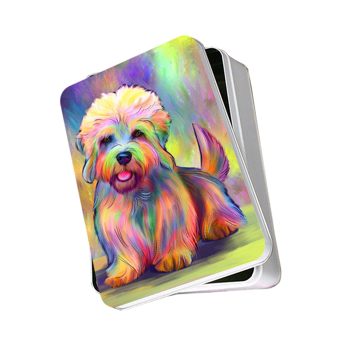 Paradise Wave Dandie Dinmont Terrier Dog Photo Storage Tin PITN57449