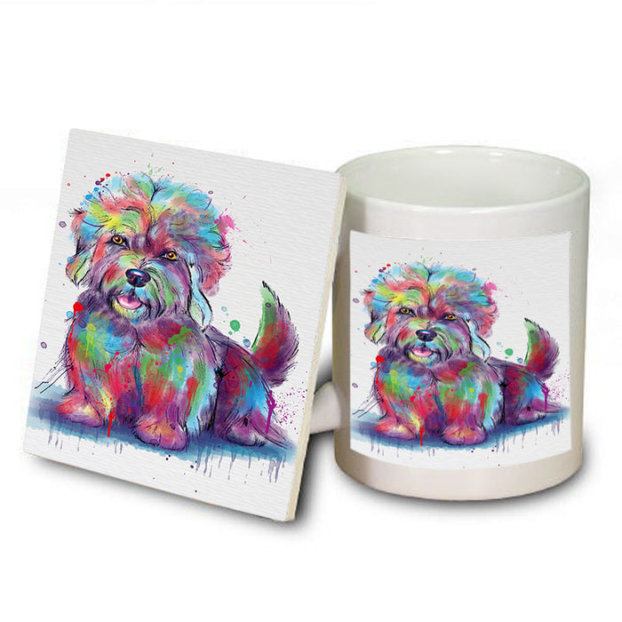 Watercolor Dandie Dinmont Terrier Dog Mug and Coaster Set MUC57540