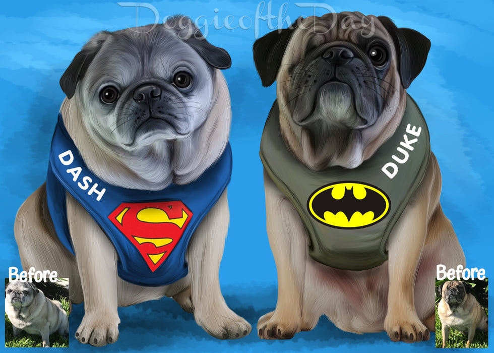 Digital Painting PERSONALIZED PET PORTRAIT! Custom Pet Dog or Cat Art