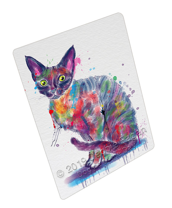 Watercolor Devon Rex Cat Refrigerator / Dishwasher Magnet RMAG108522