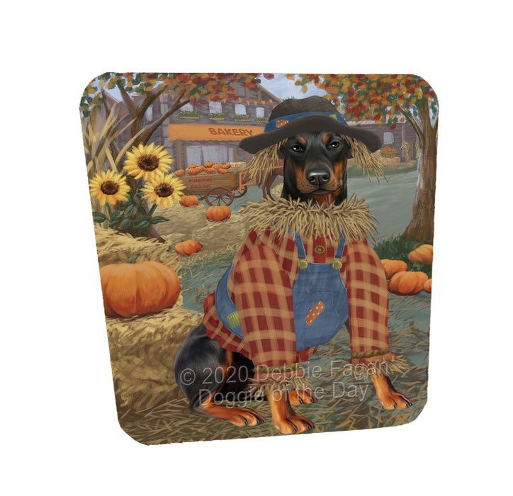 Halloween 'Round Town Doberman Dogs Coasters Set of 4 CSTA57860