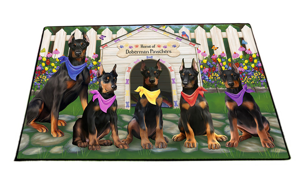 Spring Dog House Doberman Pinschers Dog Floormat FLMS50163