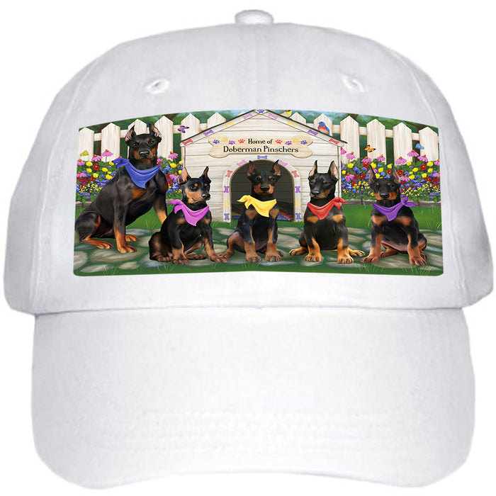 Spring Dog House Doberman Pinschers Dog Ball Hat Cap HAT53346