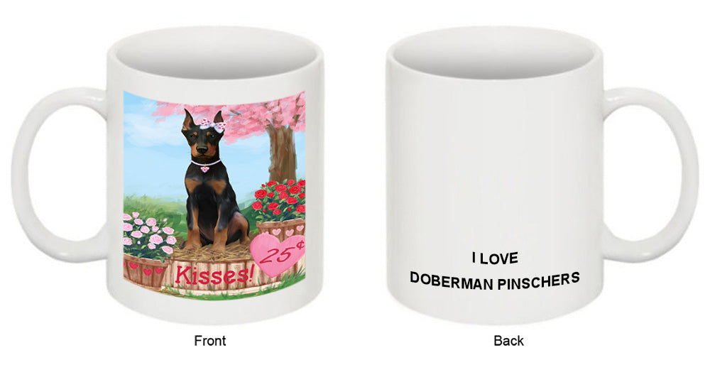 Rosie 25 Cent Kisses Doberman Pinscher Dog Coffee Mug MUG51258
