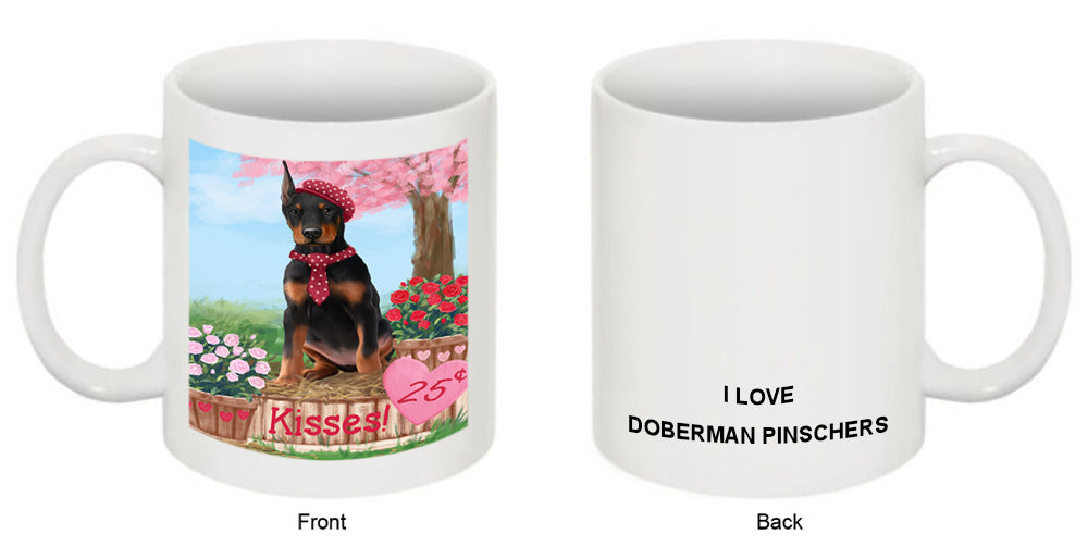 Rosie 25 Cent Kisses Doberman Pinscher Dog Coffee Mug MUG51259