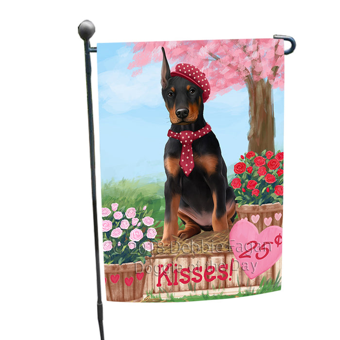 Rosie 25 Cent Kisses Doberman Pinscher Dog Garden Flag GFLG56409