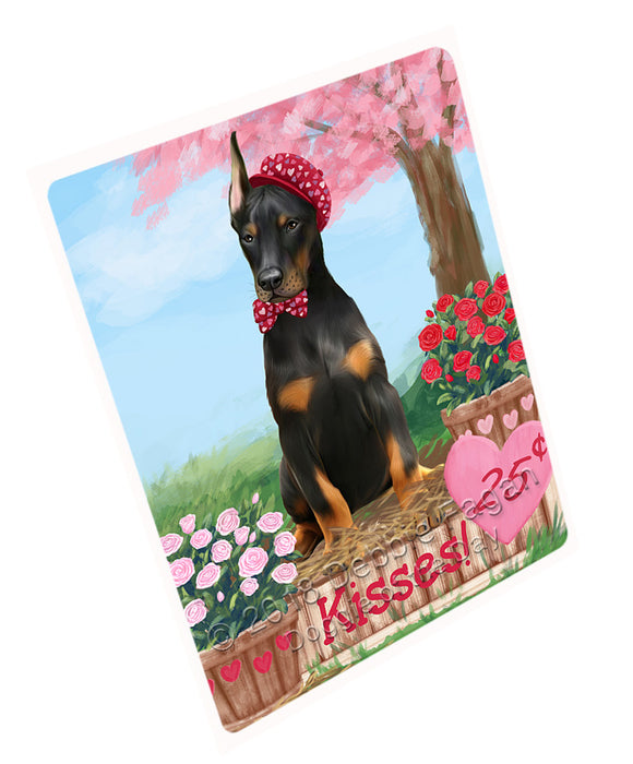 Rosie 25 Cent Kisses Doberman Pinscher Dog Magnet MAG72723 (Small 5.5" x 4.25")