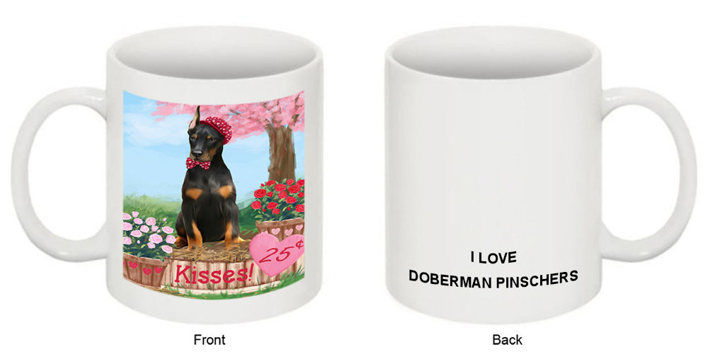 Rosie 25 Cent Kisses Doberman Pinscher Dog Coffee Mug MUG51260